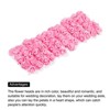 Unique Bargains Mini DIY Craft Decoration Artificial Rose Flower Head 72 Pcs Pink - 4 of 4