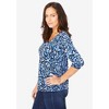 Jessica London Women's Plus Size Stretch Cotton Scoop Neck Tee - 4 of 4