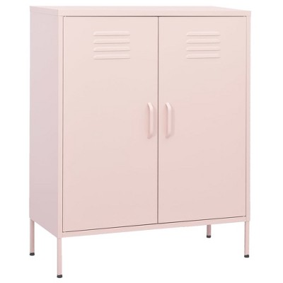 Storage Cabinet Orange Steel Medium Storage Cabinet Rectangular vidaXL