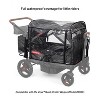 Radio Flyer Rain Cover with Bag for Voya Quad Stroller Wagon - Clear/Black - image 2 of 4