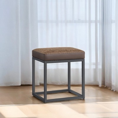 Ottoman Bench, Vanity Chair Stool, Small Ottoman, Ottoman Table, Footstool, Reversible Top, Load 660 lb