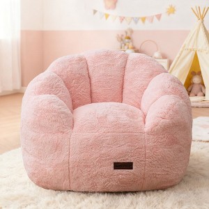 MAXYOYO Kids Bean Bag Chair, Floral Shaped Bean Bag Sofa with Petal Backrest for Boys Girls - 1 of 4