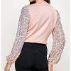 Women's Sequin Sleeve Bodysuit - Strut & Bolt - 4 of 4