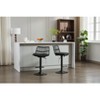 PAGED Set of 2 Rattan Bar Stools, 360 Swivel Bar Chair with Footrest, Counter Stools for Home Pub - 4 of 4