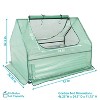 Sunnydaze Steel Raised Garden Bed with Greenhouse Cover - Green - 3 of 4