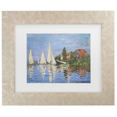 Trademark Fine Art - Claude Monet Regatta at Argenteuil Matted Framed Art - image 1 of 4