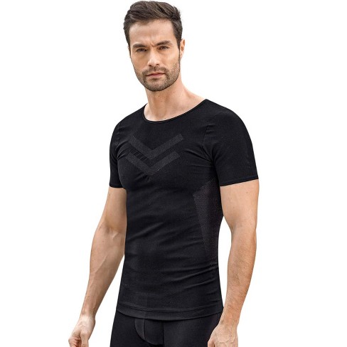 Leo Seamless Compression Shirt With Total Comfort Technology T-sport -  Black L : Target