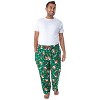 Elf The Movie Men's Buddy OMG! Santa I Know Him! Allover Print Pajama Pants Green - 3 of 4