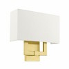 Livex Lighting Meridian 2 - Light Wall Light in  Satin Brass - 2 of 2