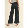 Women's Wide Leg Denim Pants - MIOU MUSE - 2 of 4