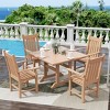 WestinTrends 5 Piece Outdoor Patio Dining Set Outdoor Square Table and Armchair Set - 2 of 2