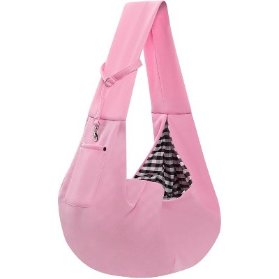 Dog Carrier Sling - Reversible Puppy Carrier Purse with Storage Pocket, Hand-Free Dog Sling Carrier for Carry Small Dogs and Cats