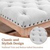 Hyleory 44.3-inch Corduroy Oversized Storage Solid Wood Comfort Bedside Bench for Bedroom, Living Room and Nursing Room - 2 of 4