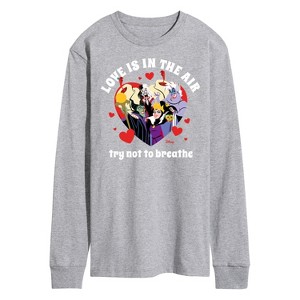Men's - Disney Villains - Valentine's Day Long Sleeve Graphic T-Shirt - 1 of 3