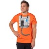 Seven Times Six Star Wars Mens' Luke Skywalker X-Wing Pilot Suit T-Shirt Orange - 4 of 4