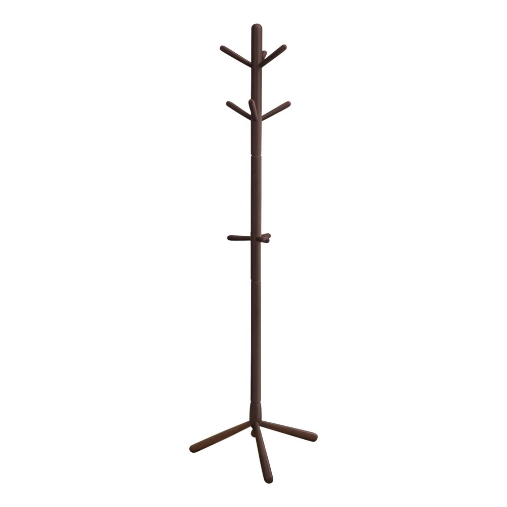 Photos - Other interior and decor 69" Contemporary Style Coat Rack Cappuccino - EveryRoom