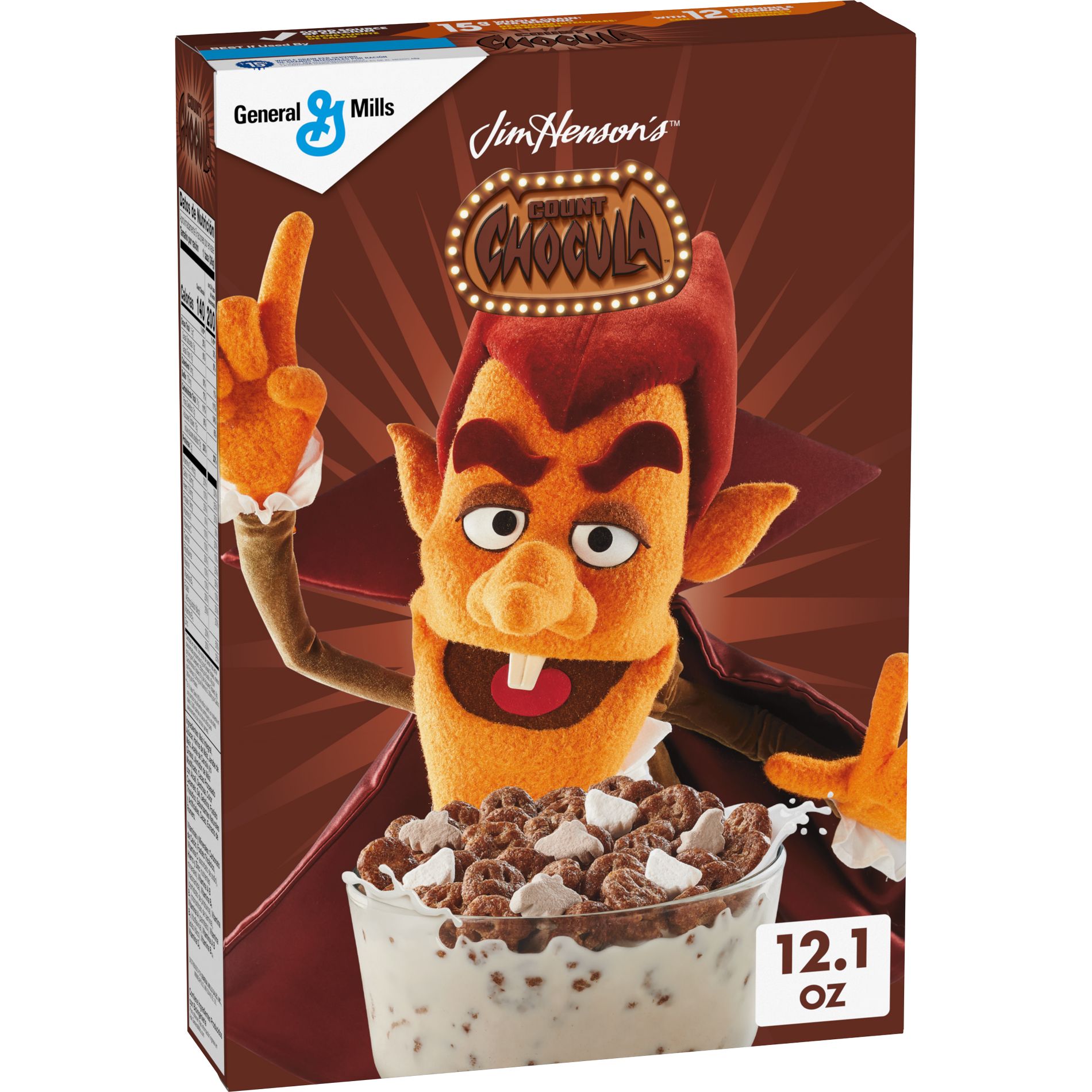 Monster Cereal Count Chocula Halloween Breakfast Cereal - 12.1oz