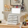 6 Layer Large Jewelry Box - Jewelry Box Organizer for Drawer Necklace Ring Bracelet and Watch - 2 of 4