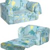INFURNIC Sofas Modular Kids Play Couch Set with High Density Foam Cushions for Playroom or Living Room, Blue, 23.6"*17"*15" - 3 of 4