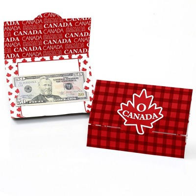 Big Dot of Happiness Canada Day - Canadian Party Money and Gift Card Holders - Set of 8