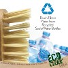 LOLA Bamboo Scrub Brush for Cleaning, 6 Pack, Ergonomic Sustainable Durable Poly Bristles Made from Recycled Soda/Water Bottles Easy Hang Hole - 4 of 4