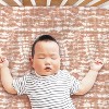 The Peanutshell Fitted Crib Sheet Set for Baby Boys and Girls, Boho Tie Dye, 4 Pack | Blue, Green, Brown - 2 of 4