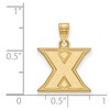 Black Bow Jewelry 14k Yellow Gold Xavier Musketeers NCAA Small Pendant - 2 of 3
