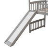 Twin Loft Bed with Slide, House Bed with Slide,White - 4 of 4