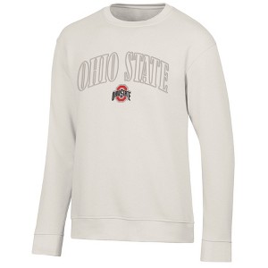 NCAA Ohio State Buckeyes Men's Crew Neck Fleece Sweatshirt - 1 of 3