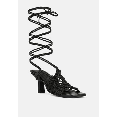Beroe Braided Handcrafted Lace Up Women Sandal