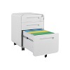 Metal Storage Cabinet with Locking Doors Adjustable Shelf,Folding Filing Storage Cabinet,Locker Cabinet for Home Office,School-The Pop Home - 4 of 4