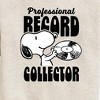 Boys' - Peanuts - Snoopy Pro Record Collector Graphic Long Sleeve Fleece Sweatshirt - 2 of 4