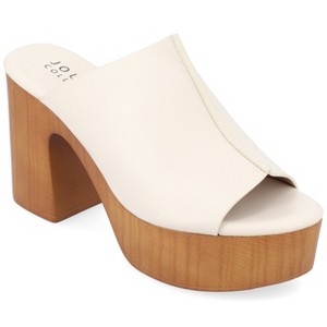 Journee Collection Womens Lorenza Platform Clog Open Toe Sandals - 1 of 4