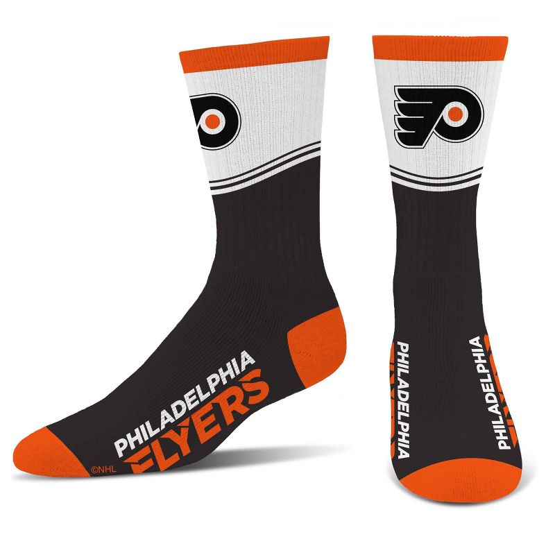 NHL Philadelphia Flyers Divide Secondary Large Crew Socks, 1 of 4