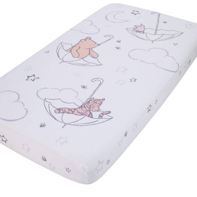 Disney Winnie The Pooh Photo Op Fitted Crib Sheet - Ivory/Tan/White