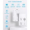 Itopfox 1680J Surge Protector Power Strip with 5 Outlets & 4 USB Ports (2 USB-C), Wall Mount Charger, Outlet Splitter Adapter for Home, Office - 2 of 4