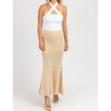 Women's KNIT FIT AND FLARE SLIT SKIRT - Fore - 2 of 4