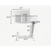 Vynxaria Over Bed Table with Wheels Adjustable Height/Desktop, H-Shaped Base, Rounded Corners,for Reading/Work/Meals - 4 of 4