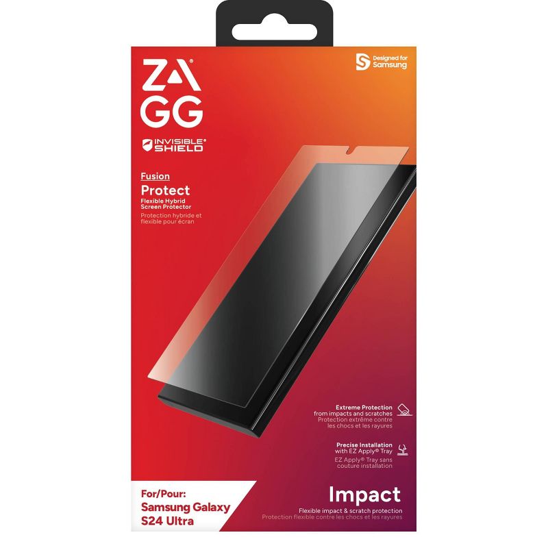 ZAGG Samsung Galaxy S24 Ultra Invisible Shield Fusion Screen Protection, 4 of 6