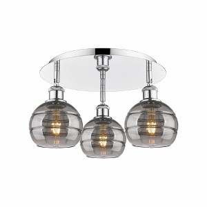 Rochester - 3 Light Flush Mount In Industrial Style-8.88 Inches Tall and 17.63 Inches Wide - 1 of 1