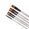 Unique Bargains for Acrylic Wooden Handle with Nylon Bristles Black White 6 Pcs - 3 of 3