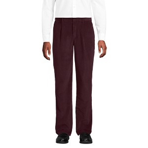 Lands' End Men's Corduroy Comfort Waist Classic Fit Pleated Front Pant - 1 of 4