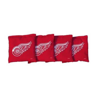 NHL Detroit Red Wings Corn-Filled Cornhole Bags Red - 4pk