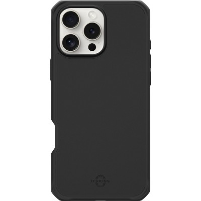 ITSkins Hybrid_R Bold Magsafe Case For Apple Iphone 16 Pro Max Black