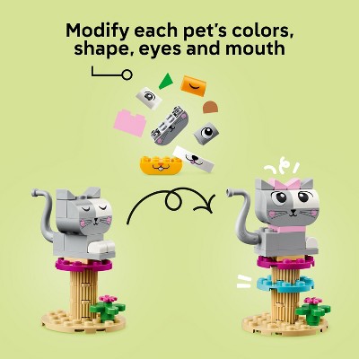 Colorful Creative Pets Building Set for Kids, 450 Pieces
