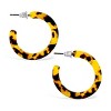 SHINE by Sterling Forever 1.25" Resin Hoop Earrings - 2 of 3