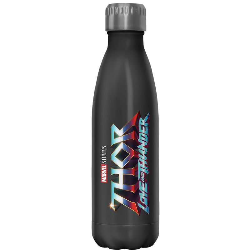 Marvel: Thor: Love and Thunder Main Theme Stainless Steel Water Bottle, 1 of 3