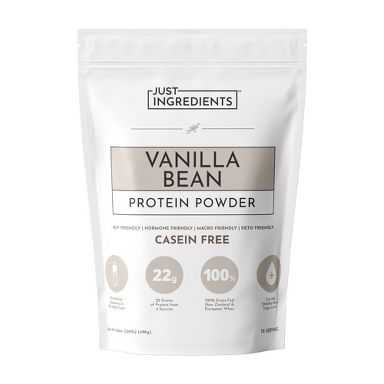 Just Ingredients Vanilla Bean Protein Mix - 17.5oz - 15 servings: Non-Caffeinated Powder, Sports Drink