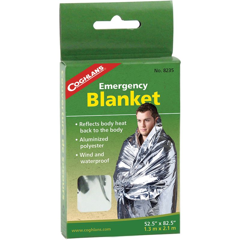Coghlan's Emergency Blanket, 52.5" x 82.5", Waterproof & Windproof, Survival, 1 of 4
