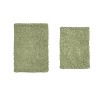 Fantasia Bath Rug Bathroom Rugs Set, Washable Rug, Extra Soft and Absorbent bath Rug, Bath Mat Set, Bath Floor Mat Non-Slip, 2 Pcs Set(M+L), Sage - 2 of 4